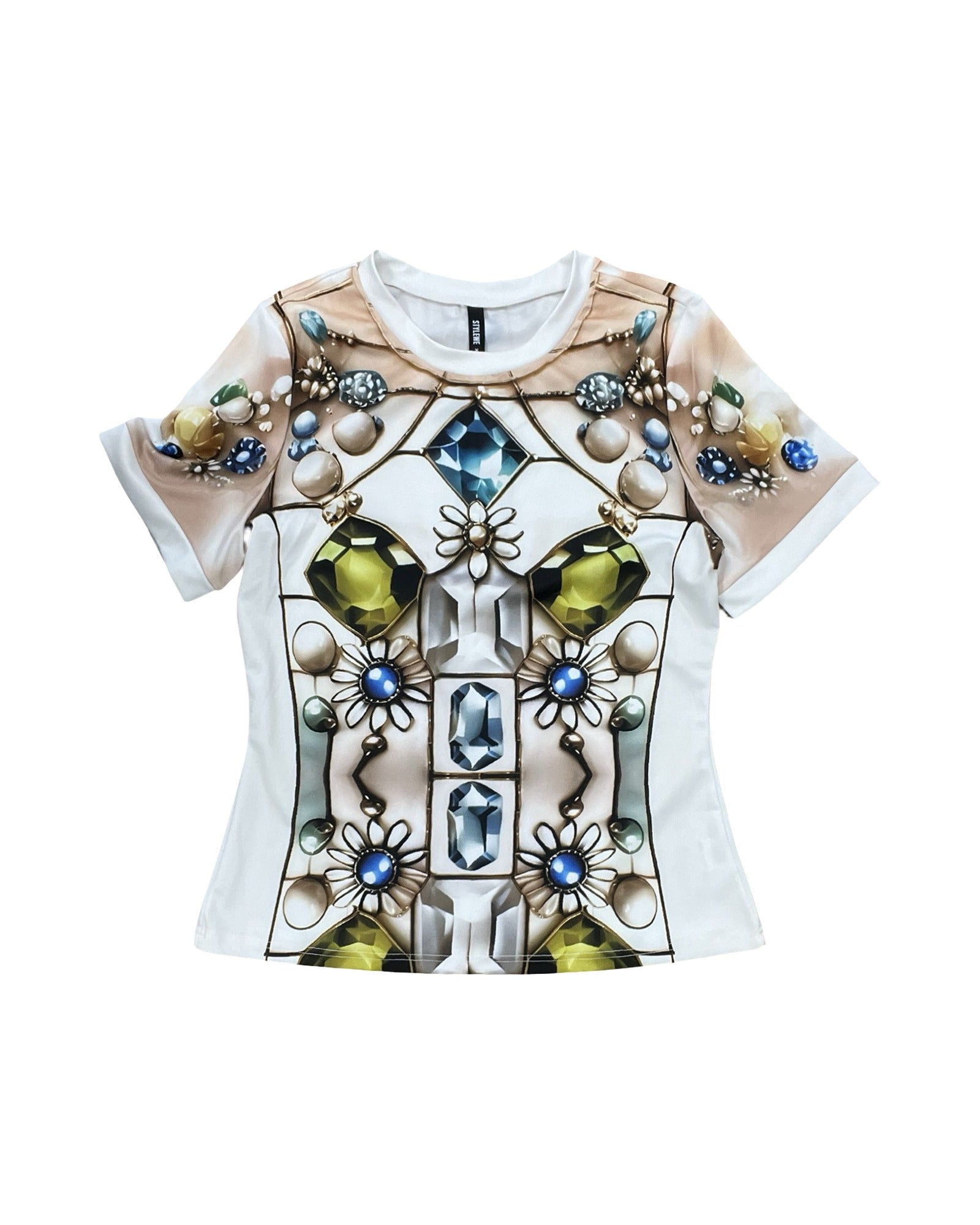 Top Ss By Stylewe In White, Size:Xl