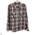 Blouse Long Sleeve By Faded Glory In Grey & Pink, Size: L