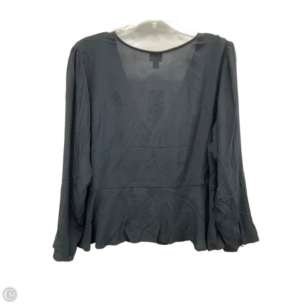 Top Long Sleeve By A New Day In Black, Size: Xl