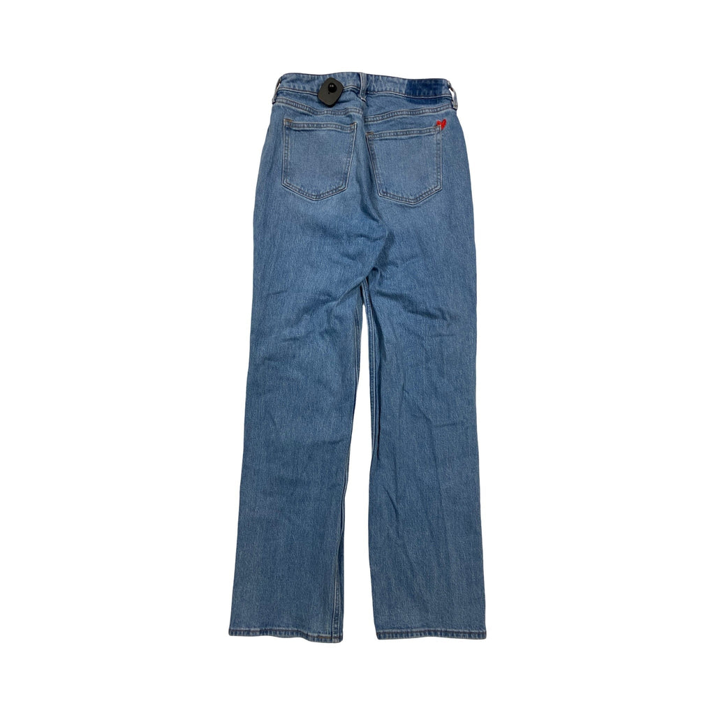 Jeans Straight By Abercrombie And Fitch In Blue Denim, Size:4