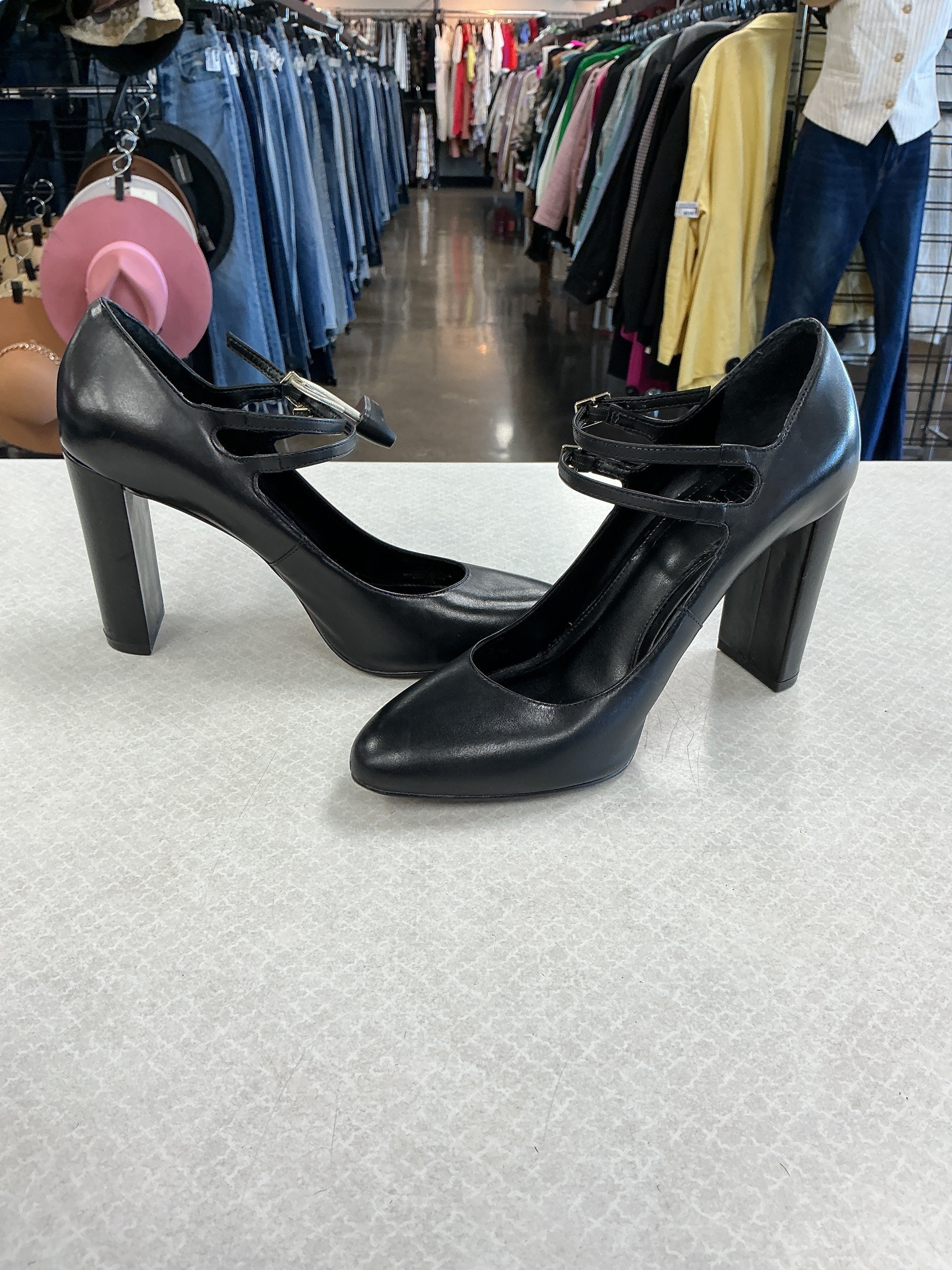 Shoes Heels Block By Vince Camuto In Black, Size:10