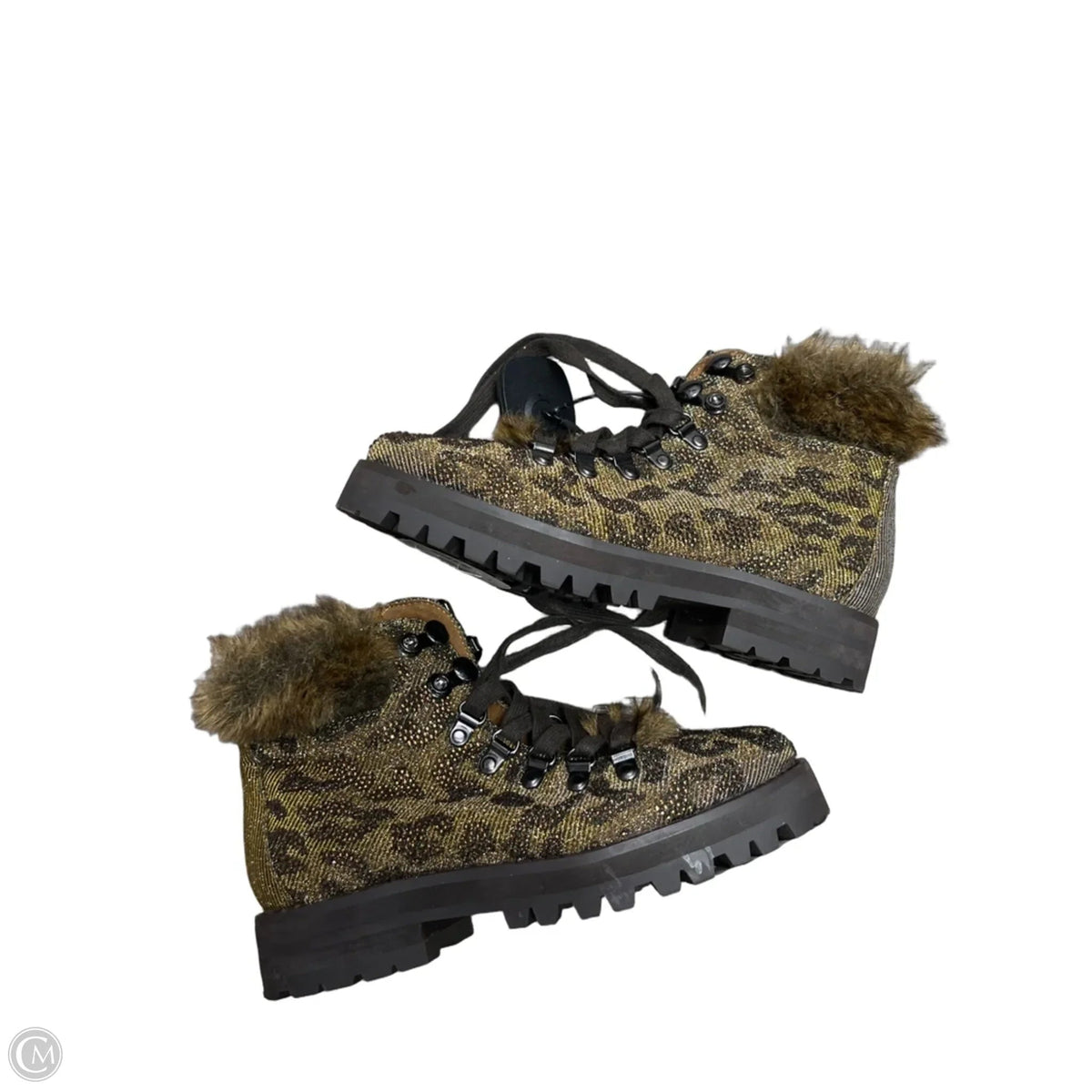 Boots Combat By Jessica Simpson In Animal Print, Size: 6