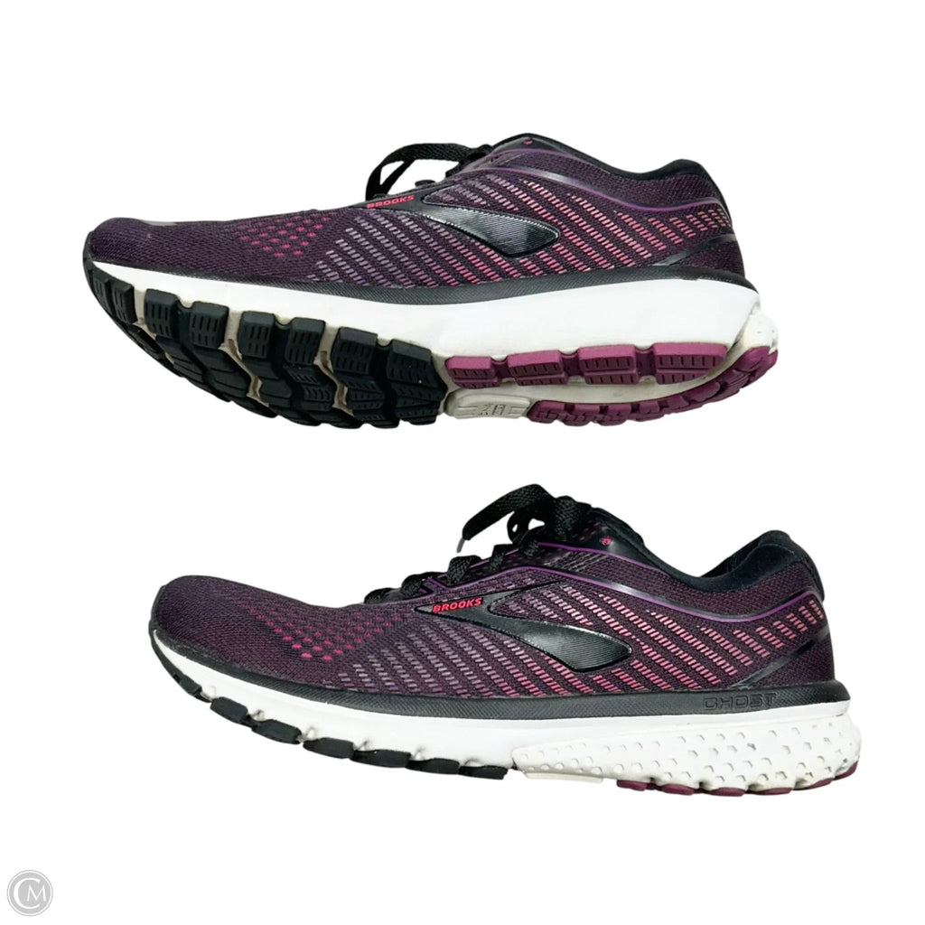Shoes Athletic By Brooks In Black & Purple, Size: 8.5