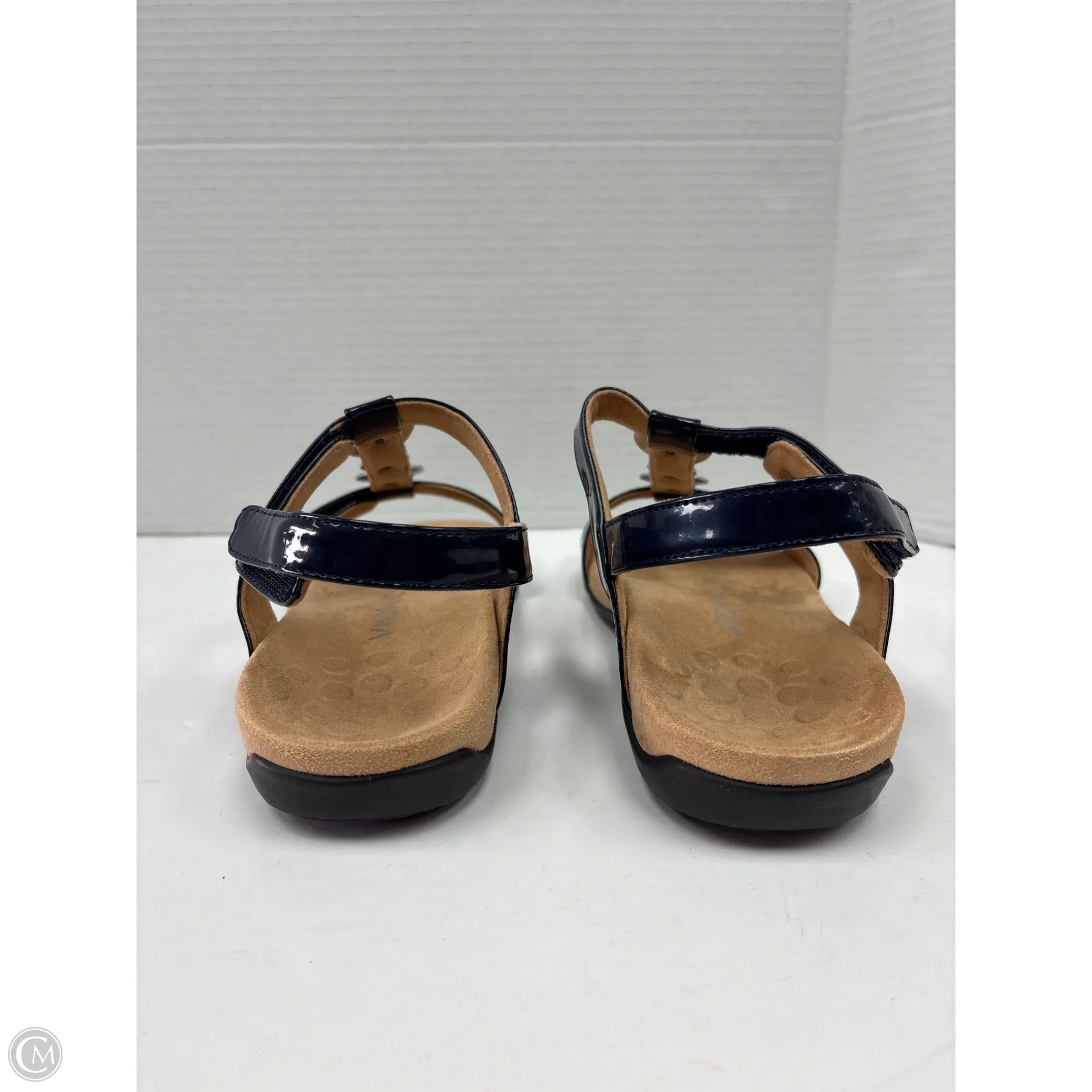 Sandals Flats By Vionic In Navy, Size: 8.5