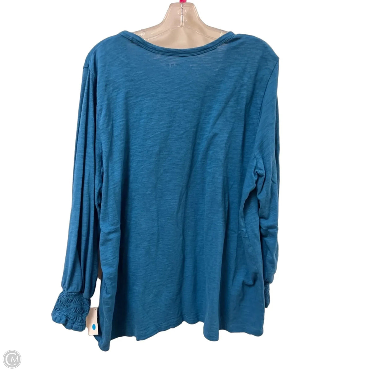 Top Long Sleeve By Chicos In Blue, Size: 1x