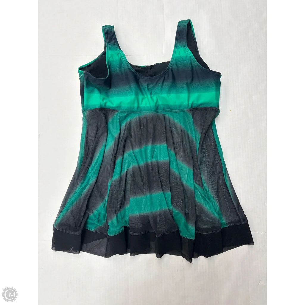 Swimsuit Top By Nine West In Green, Size: Xl