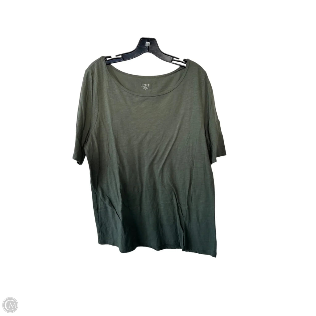Top Short Sleeve Basic By Loft In Green, Size: Xl
