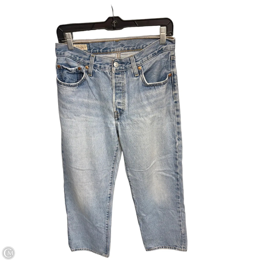 Jeans Straight By Levis In Blue Denim, Size: 4