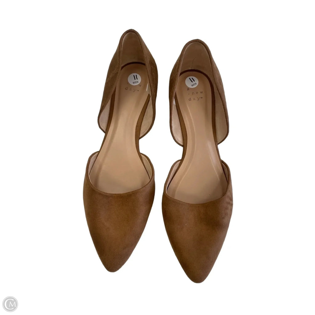 Shoes Flats By A New Day In Brown, Size: 11
