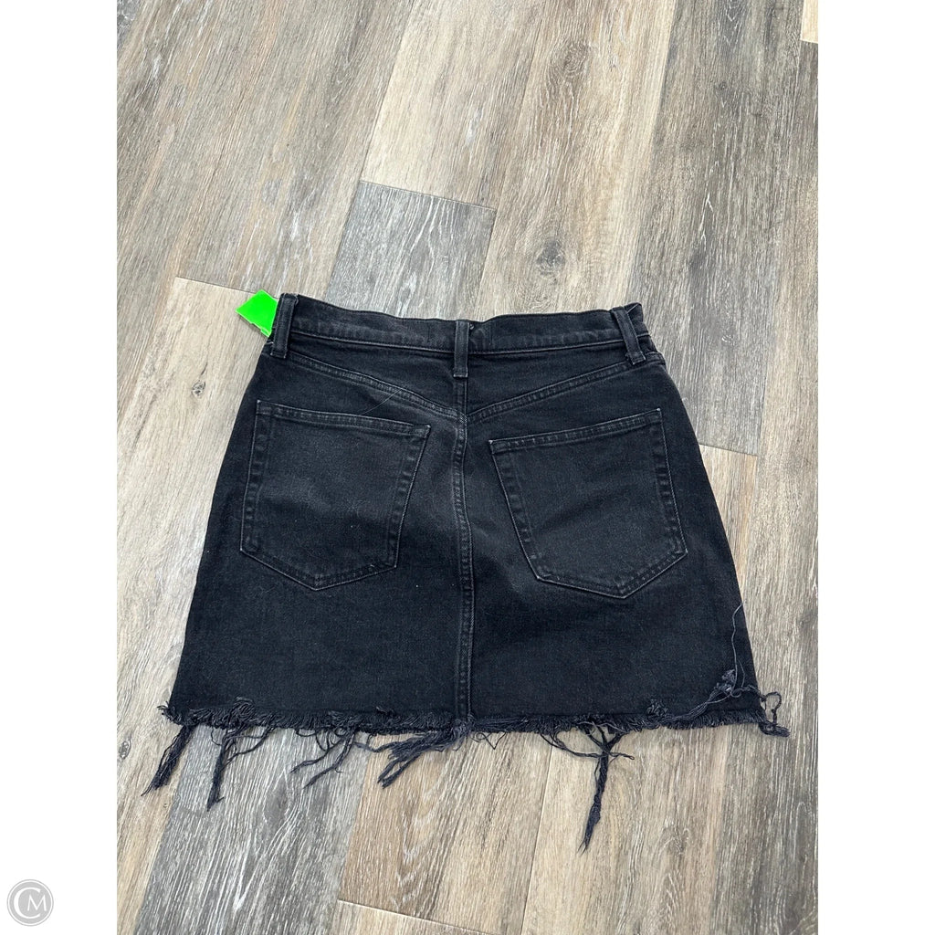 Skirt Mini & Short By Abercrombie And Fitch In Black Denim, Size: 6