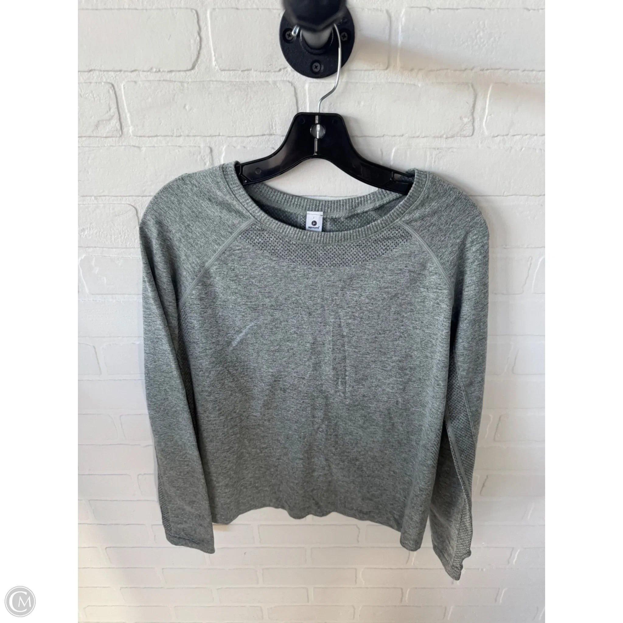 Athletic Top Long Sleeve Crewneck By 90 Degrees By Reflex In Green, Size: Xl