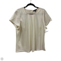 Top Short Sleeve By J. Crew In Cream, Size: Xl
