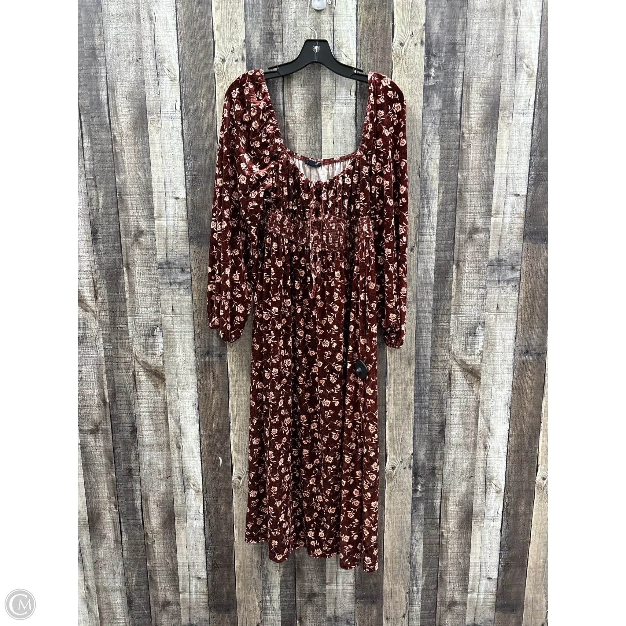 Dress Casual Maxi By August Sky In Brown, Size: L