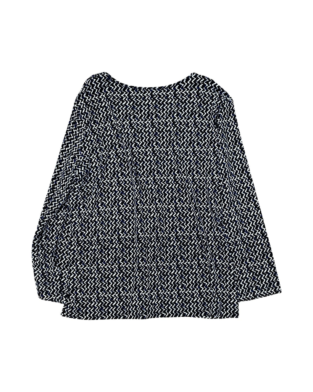 Top Ls By 41 Hawthorn In Black & White, Size:Xl