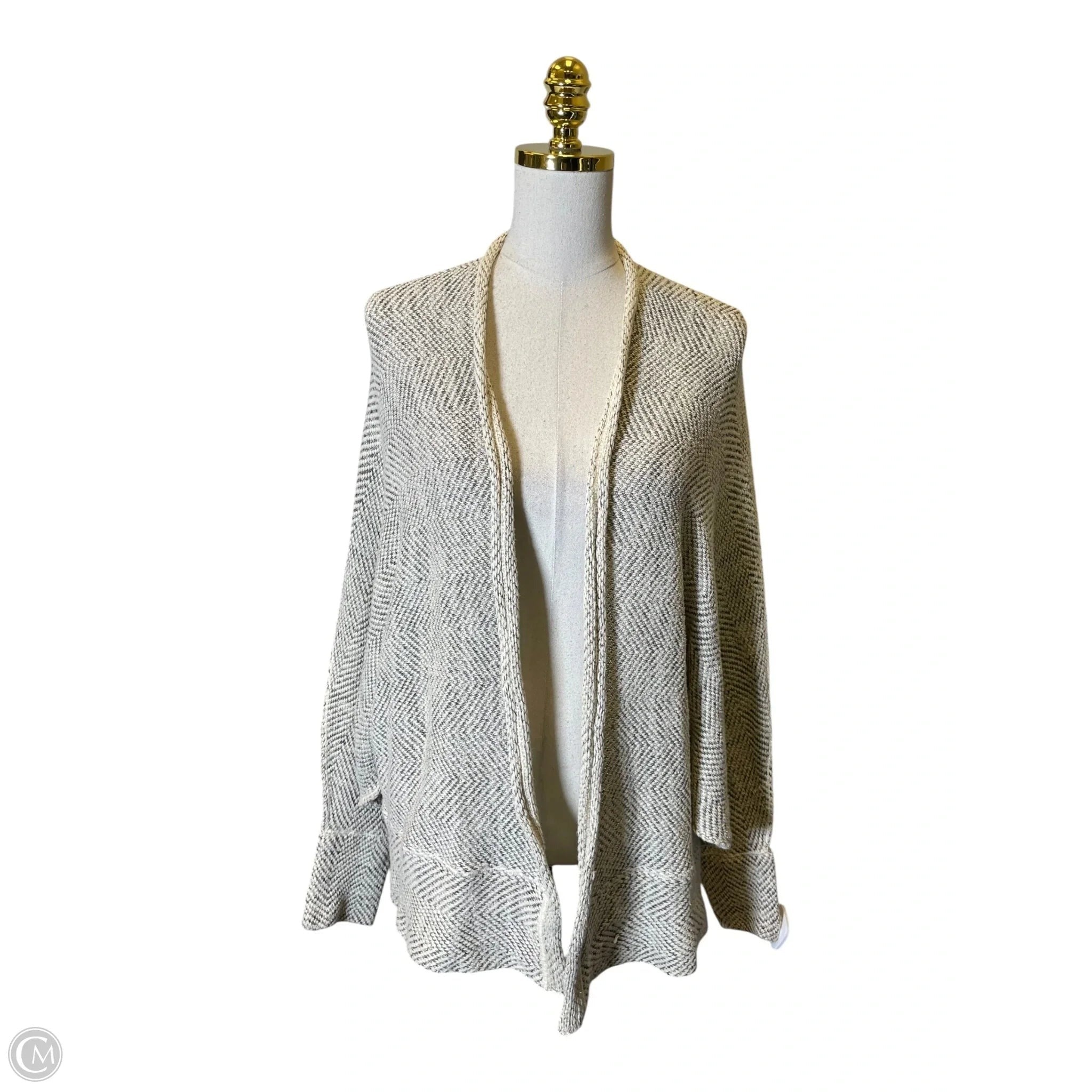 Cardigan By Free People In Black & Cream, Size: M
