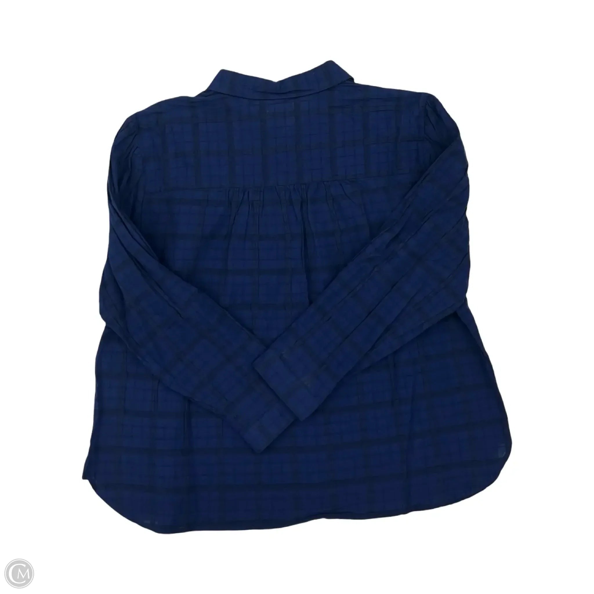 Top Long Sleeve By Falls Creek In Blue, Size: 1x