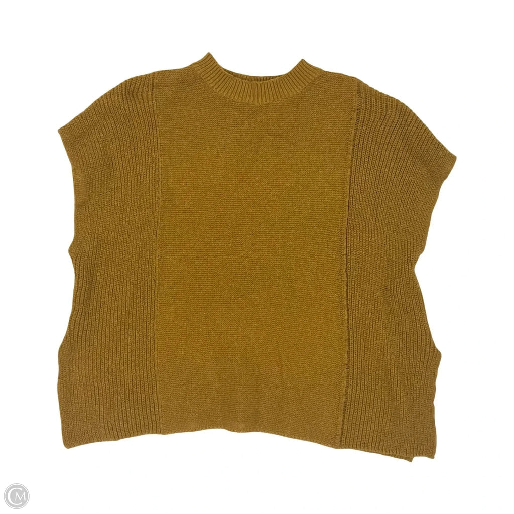 Vest Sweater By Clothes Mentor In Tan, Size: 2x