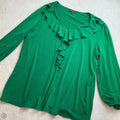 Top Long Sleeve By Adrianna Papell In Green, Size: L