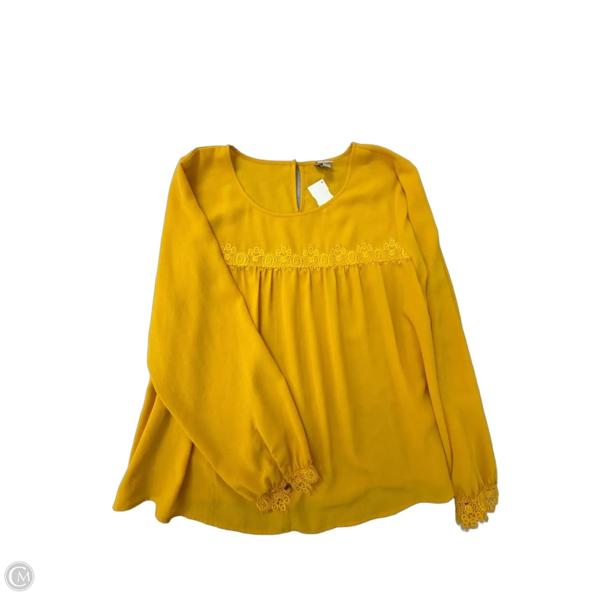 Top Long Sleeve By A New Day In Yellow, Size: Xl