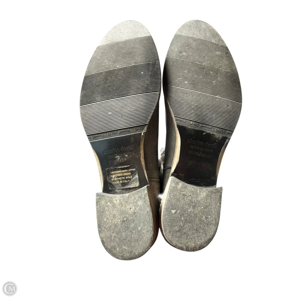 Boots Leather By Charles David In Plaid Pattern, Size: 9.5