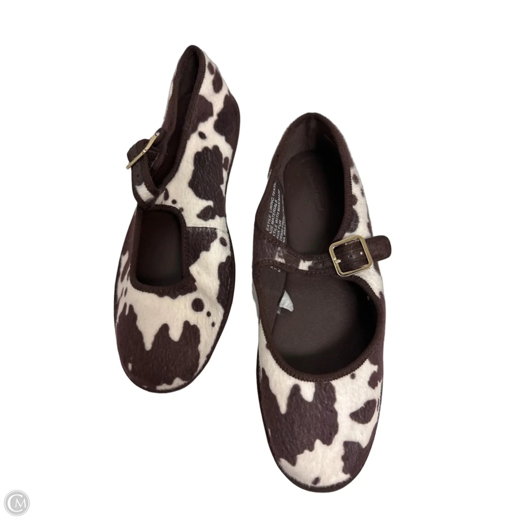 Shoes Flats By Universal Thread In Brown & White, Size: 7.5