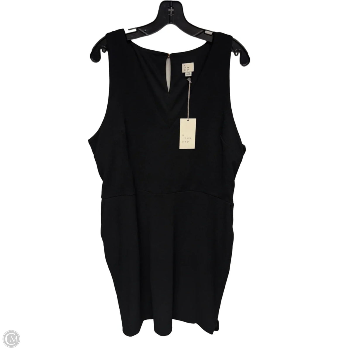 Dress Casual Midi By A New Day In Black, Size: Xxl