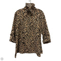 Tunic Long Sleeve By Calessa In Leopard Print, Size: Xl