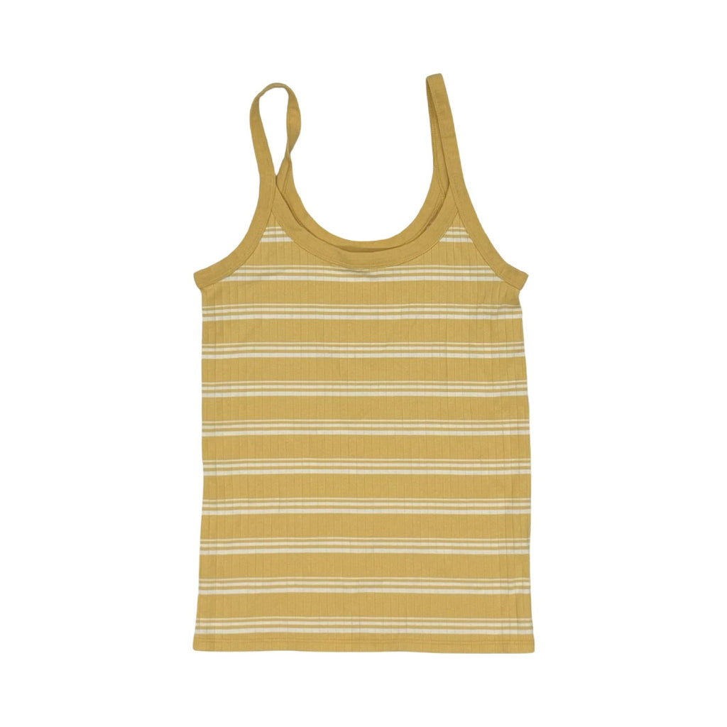 Tank Top By Aerie In White & Yellow, Size:M