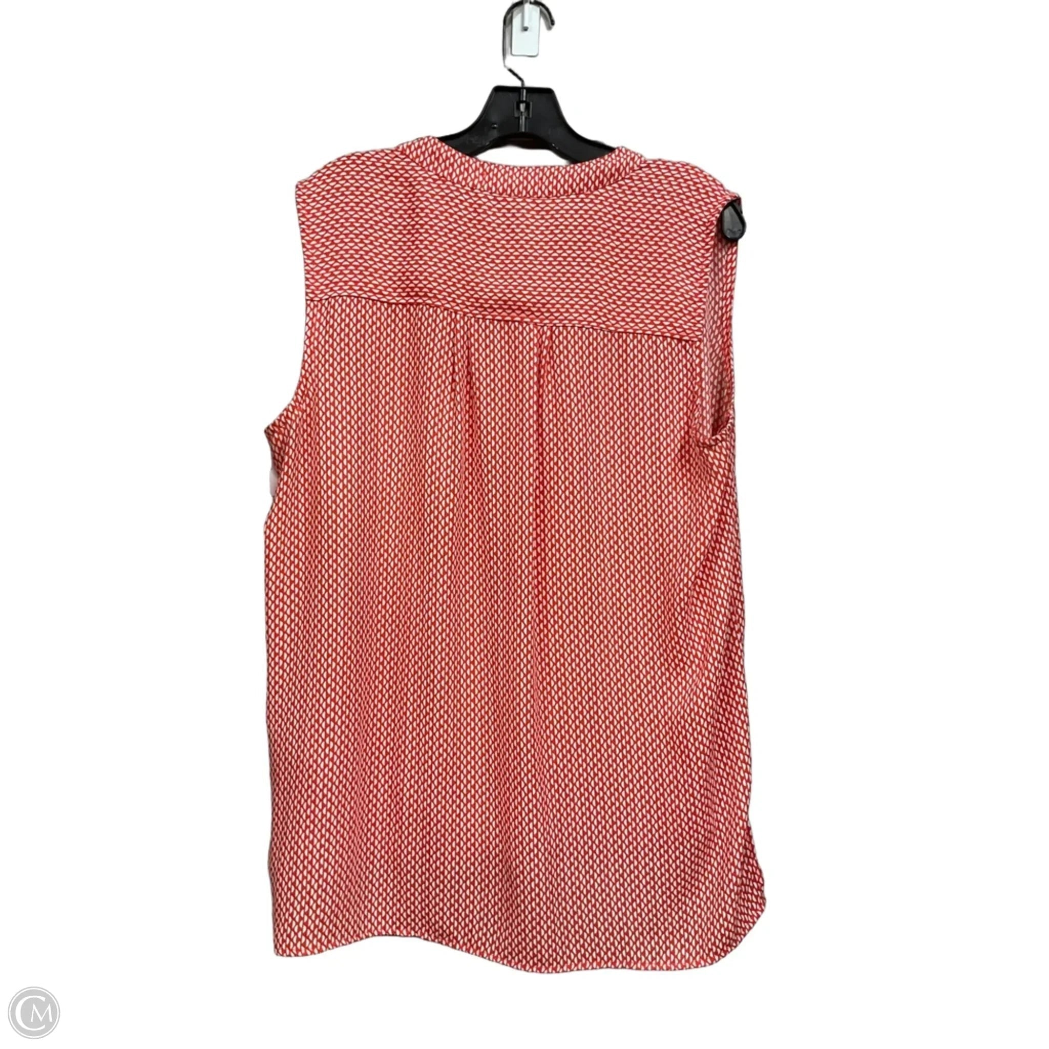 Top Sleeveless By Clothes Mentor In Red & White, Size: Xl