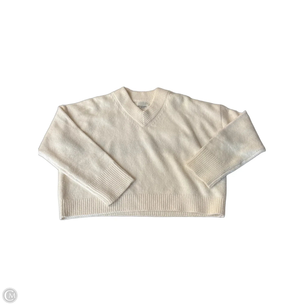 Sweater By Abercrombie And Fitch In Cream, Size: Xs
