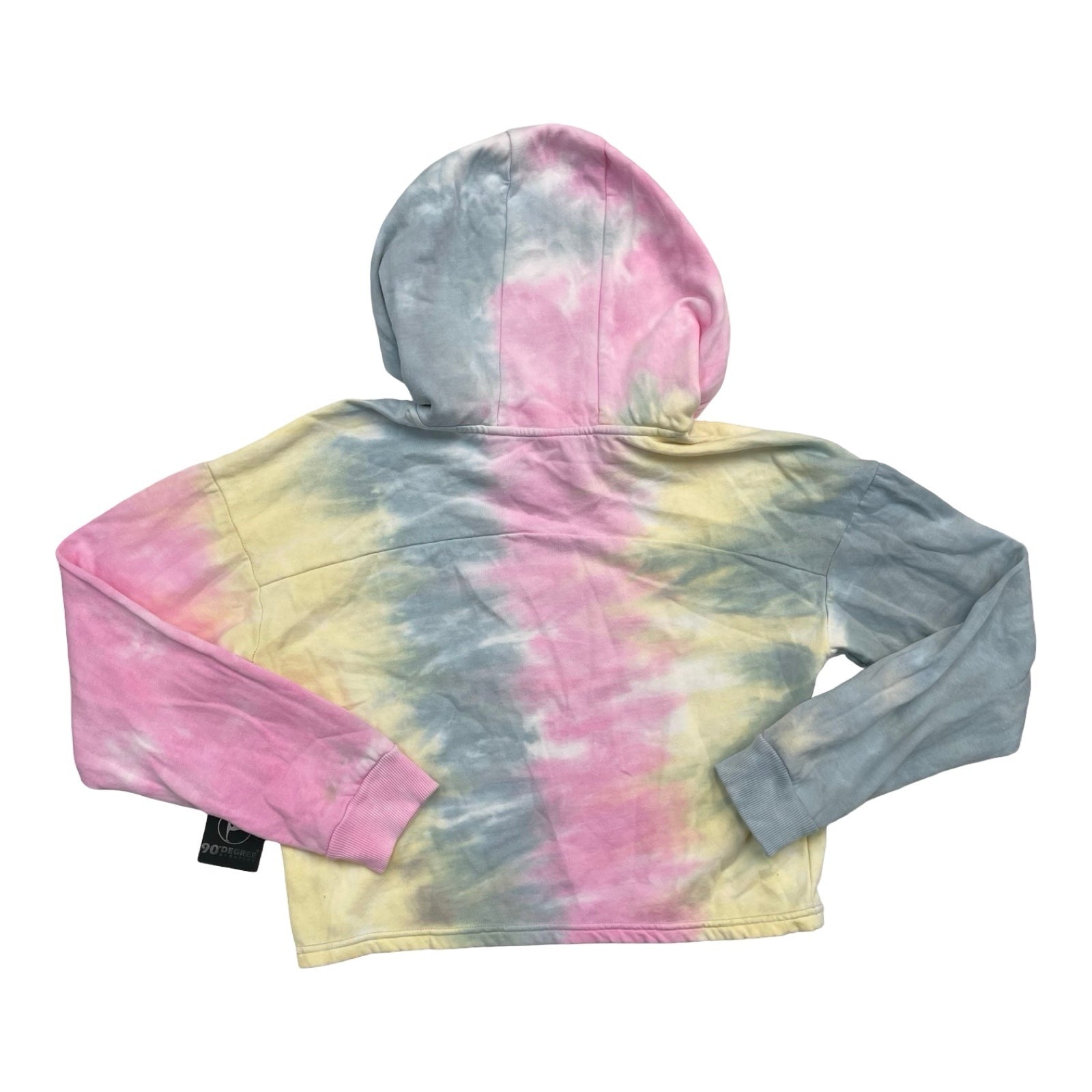 Athletic Sweatshirt Hoodie By 90 Degrees By Reflex In Tie Dye Print, Size:L