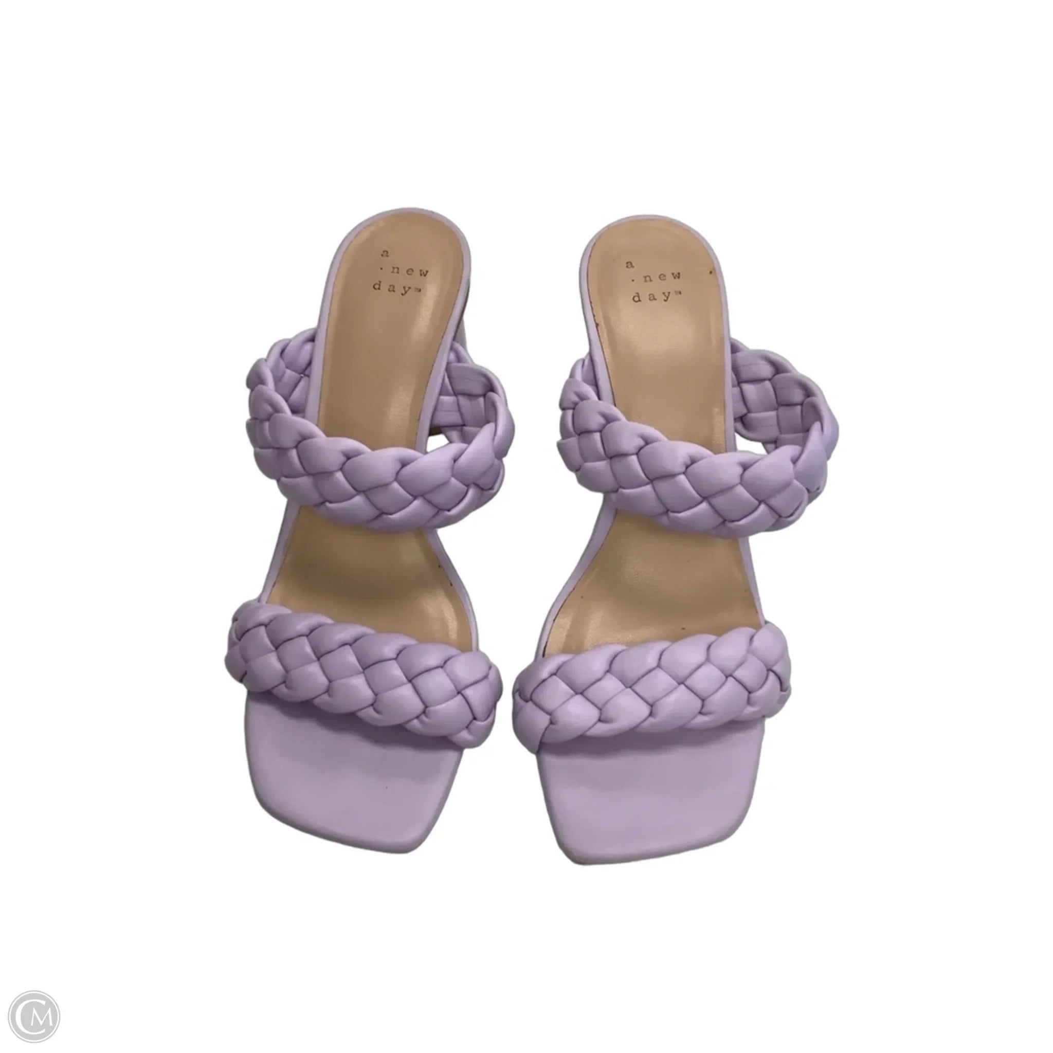 Sandals Heels Block By A New Day In Purple, Size: 8
