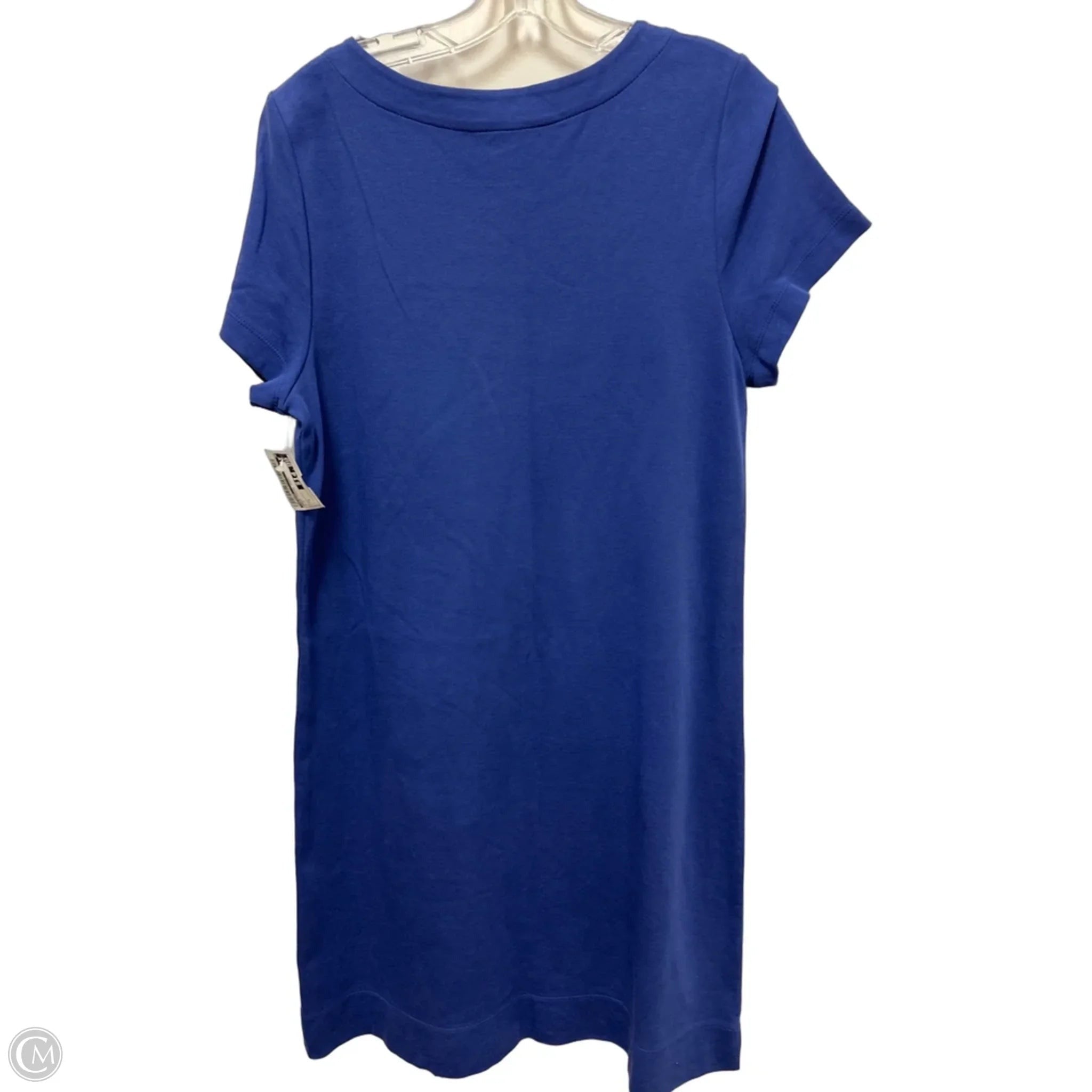 Dress Casual Midi By Talbots In Blue, Size: L