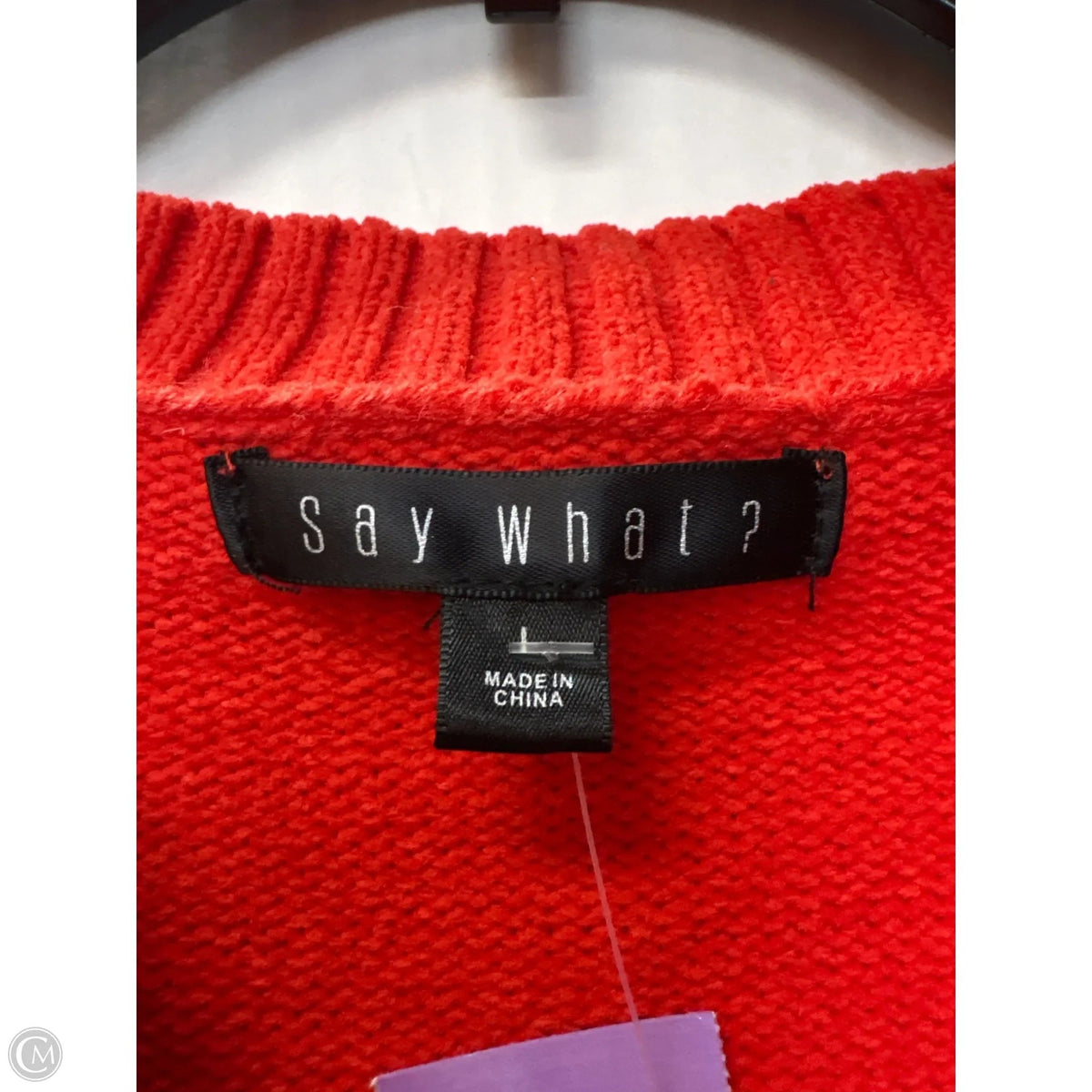 Top Sleeveless By Say What In Orange, Size: L