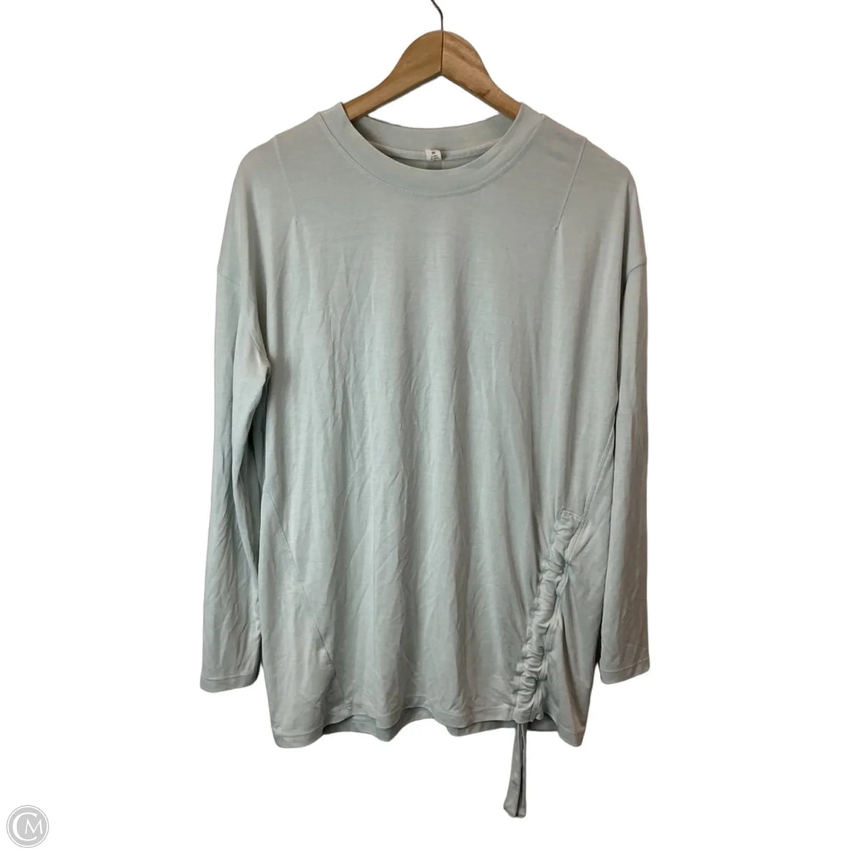 Athletic Top Long Sleeve Crewneck By Lululemon In Blue, Size: 8