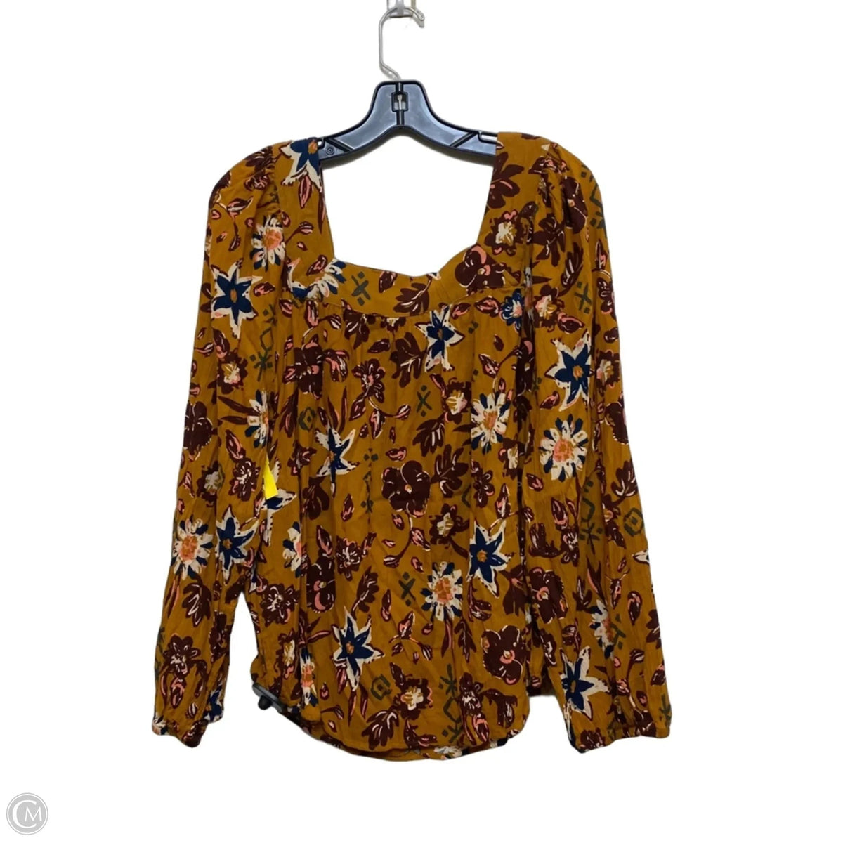 Top Long Sleeve By Sonoma In Brown, Size: Xl