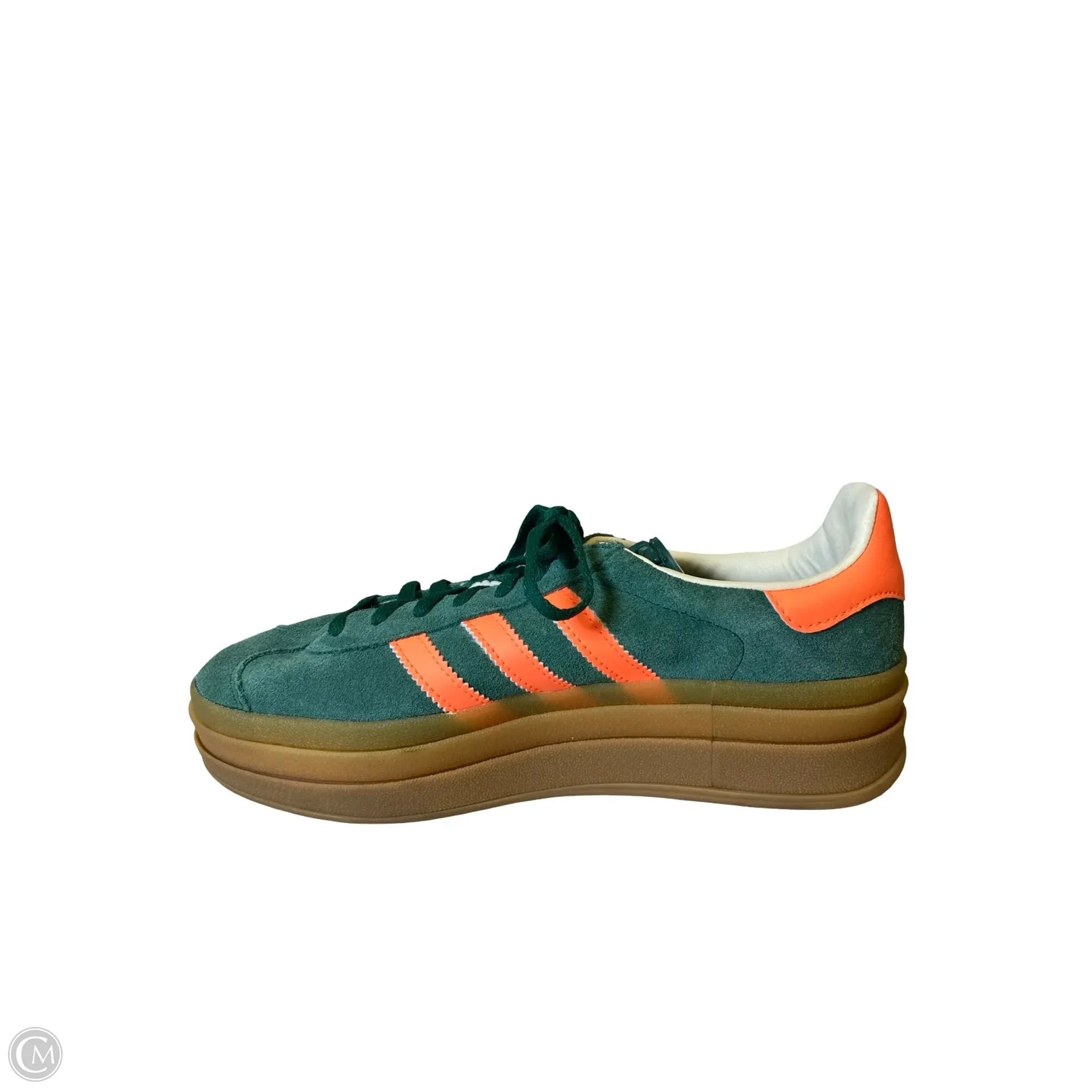 Shoes Sneakers By Adidas In Green & Orange, Size: 6