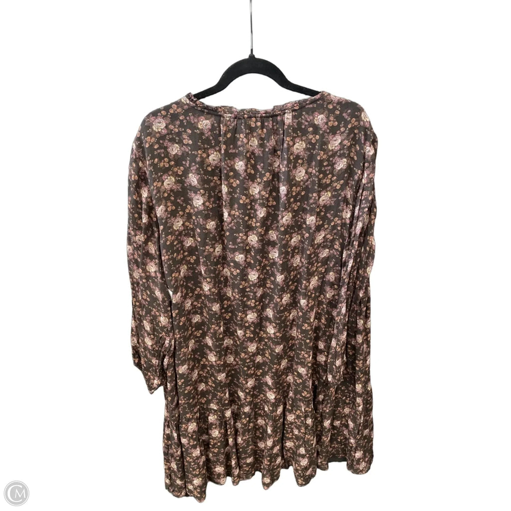 Dress Casual Midi By Lucky Brand In Brown, Size: Xxl