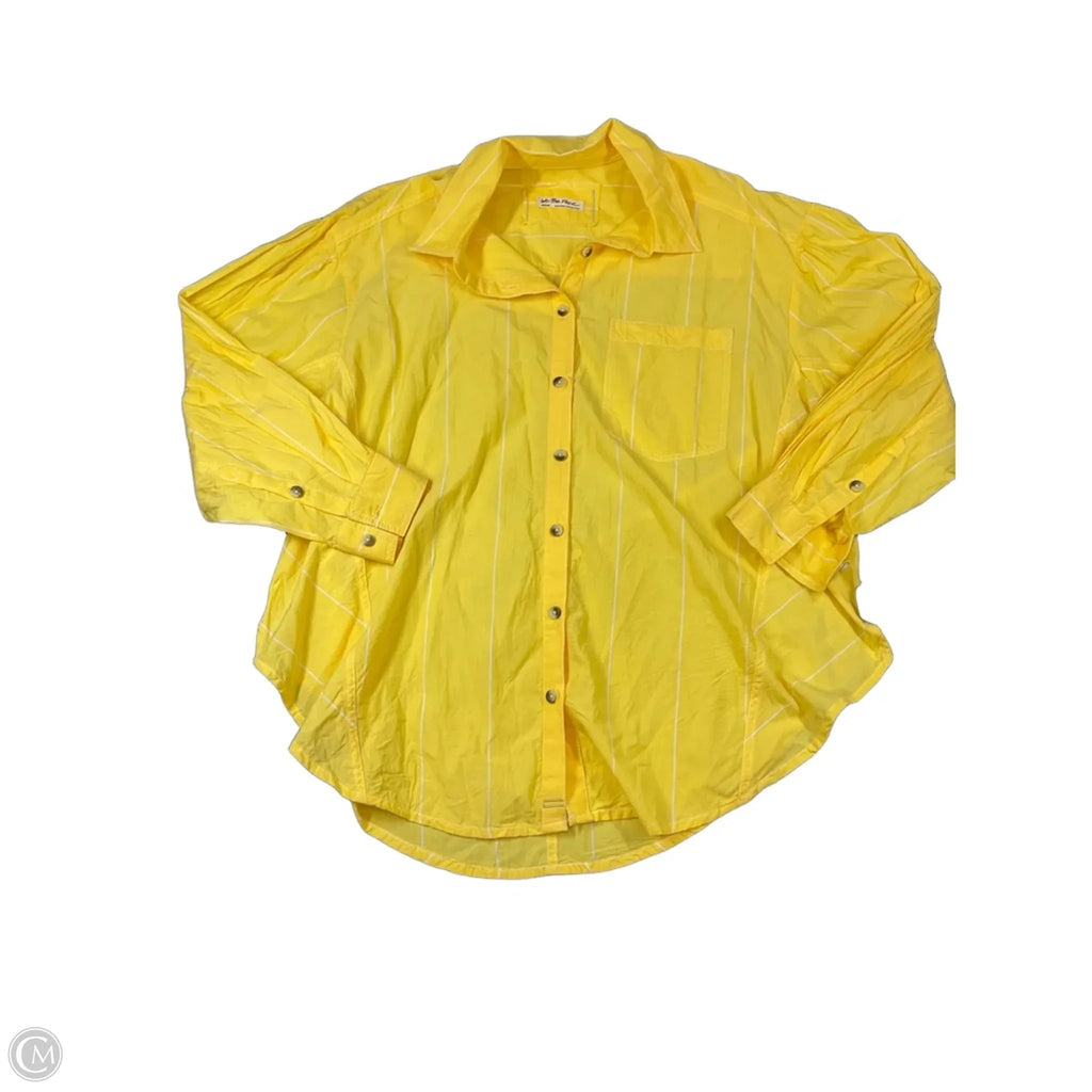 Top Long Sleeve By We The Free In Yellow, Size: M
