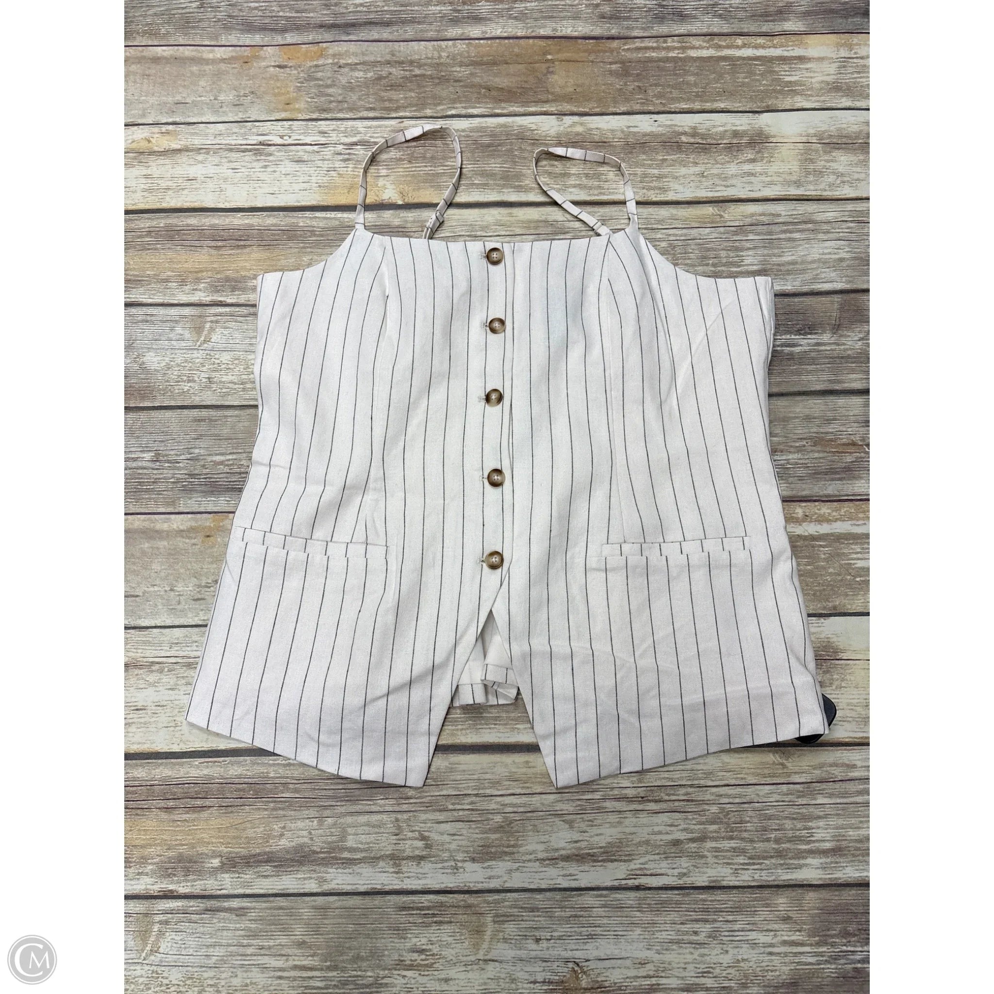 Tank Top By Scoop In White, Size: Xl