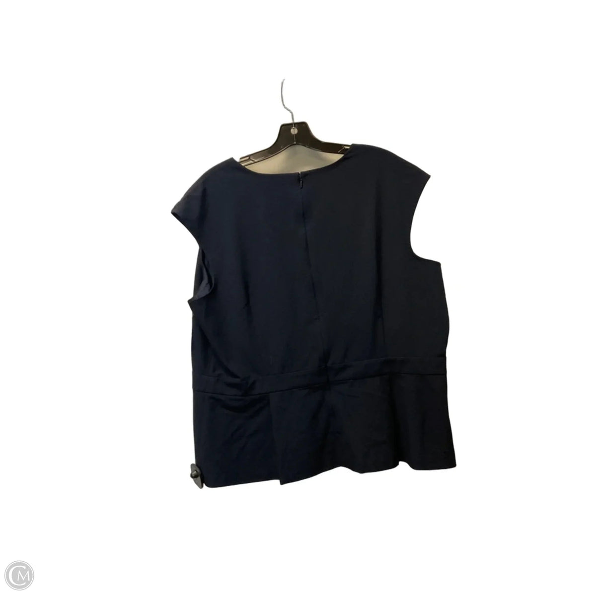 Top Sleeveless By Ann Taylor In Navy, Size: 18
