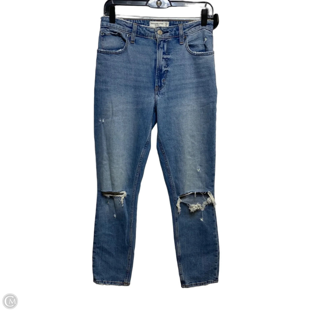 Jeans Skinny By Abercrombie And Fitch In Blue Denim, Size: 4