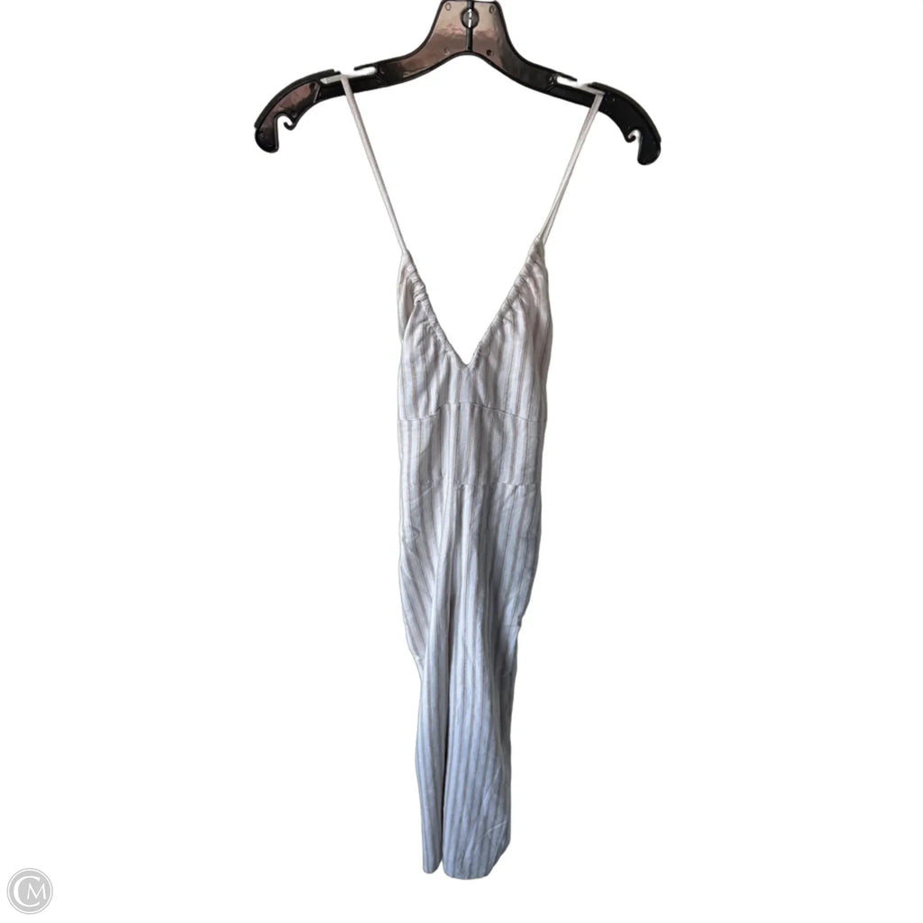 Jumpsuit By Abercrombie And Fitch In Tan & White, Size: S