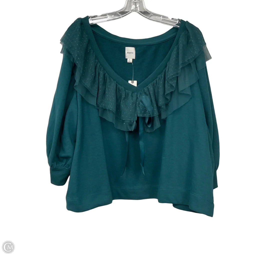 Sweater By Maeve In Green, Size: Xl