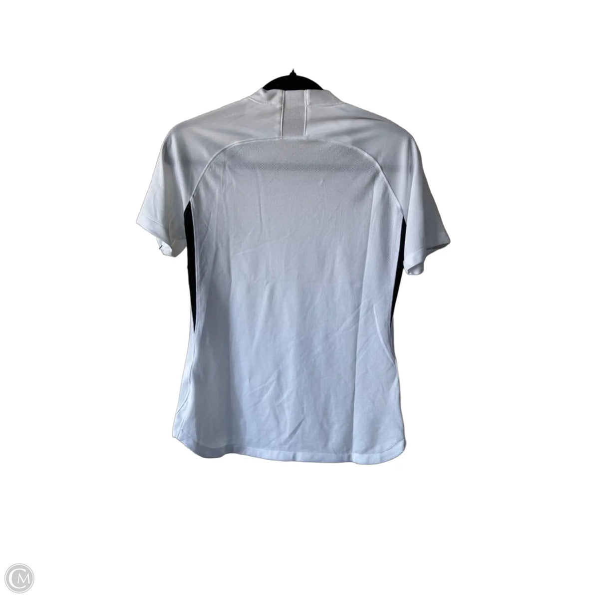 Athletic Top Short Sleeve By Nike Apparel In Black & White, Size: S