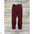 Athletic Leggings By 90 Degrees By Reflex In Red, Size: S