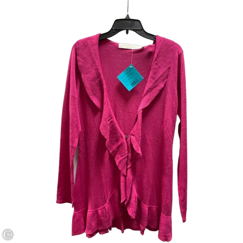 Sweater Cardigan By Tracy Negoshian In Pink, Size: S