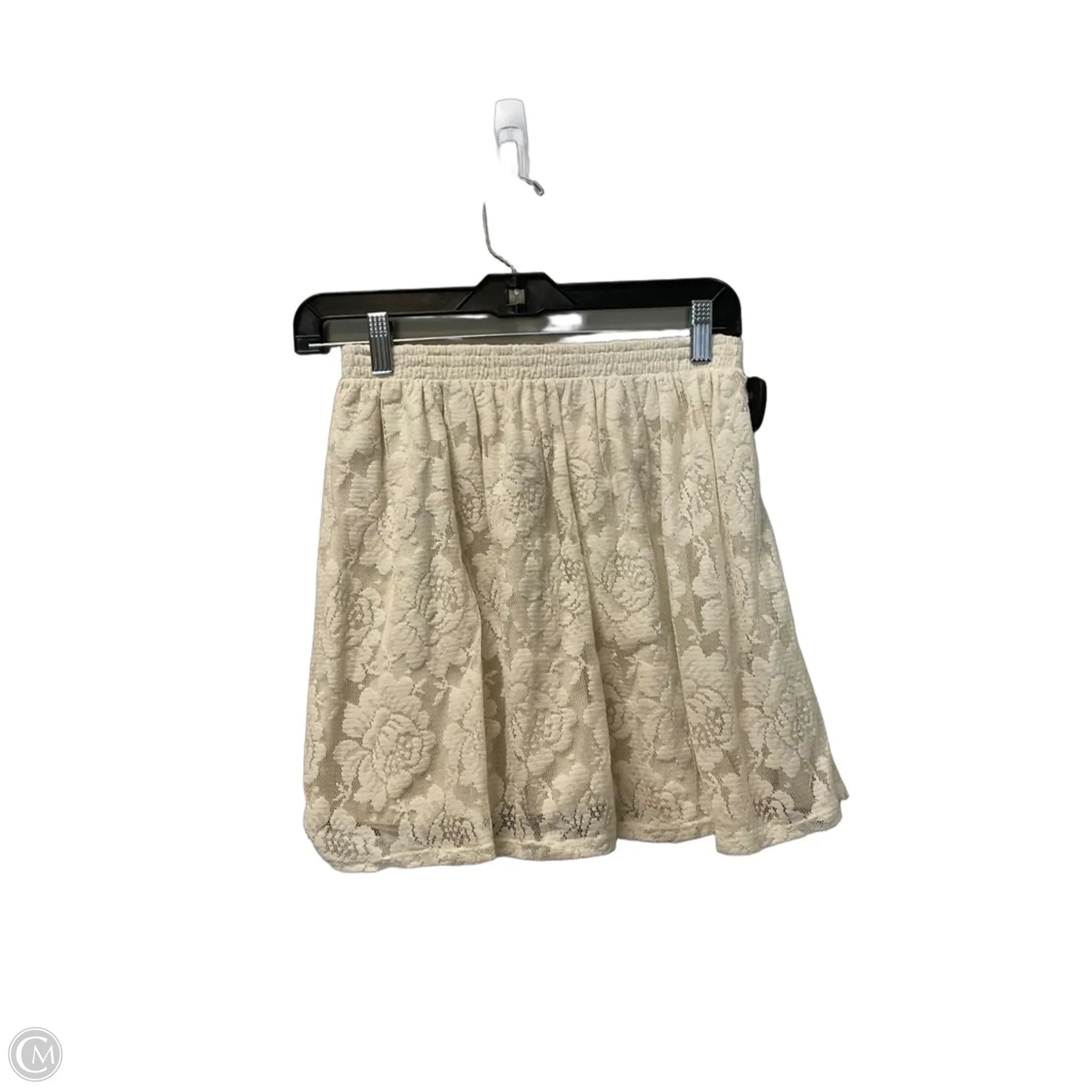 Skirt Maxi By Abercrombie And Fitch In Cream, Size: Xs