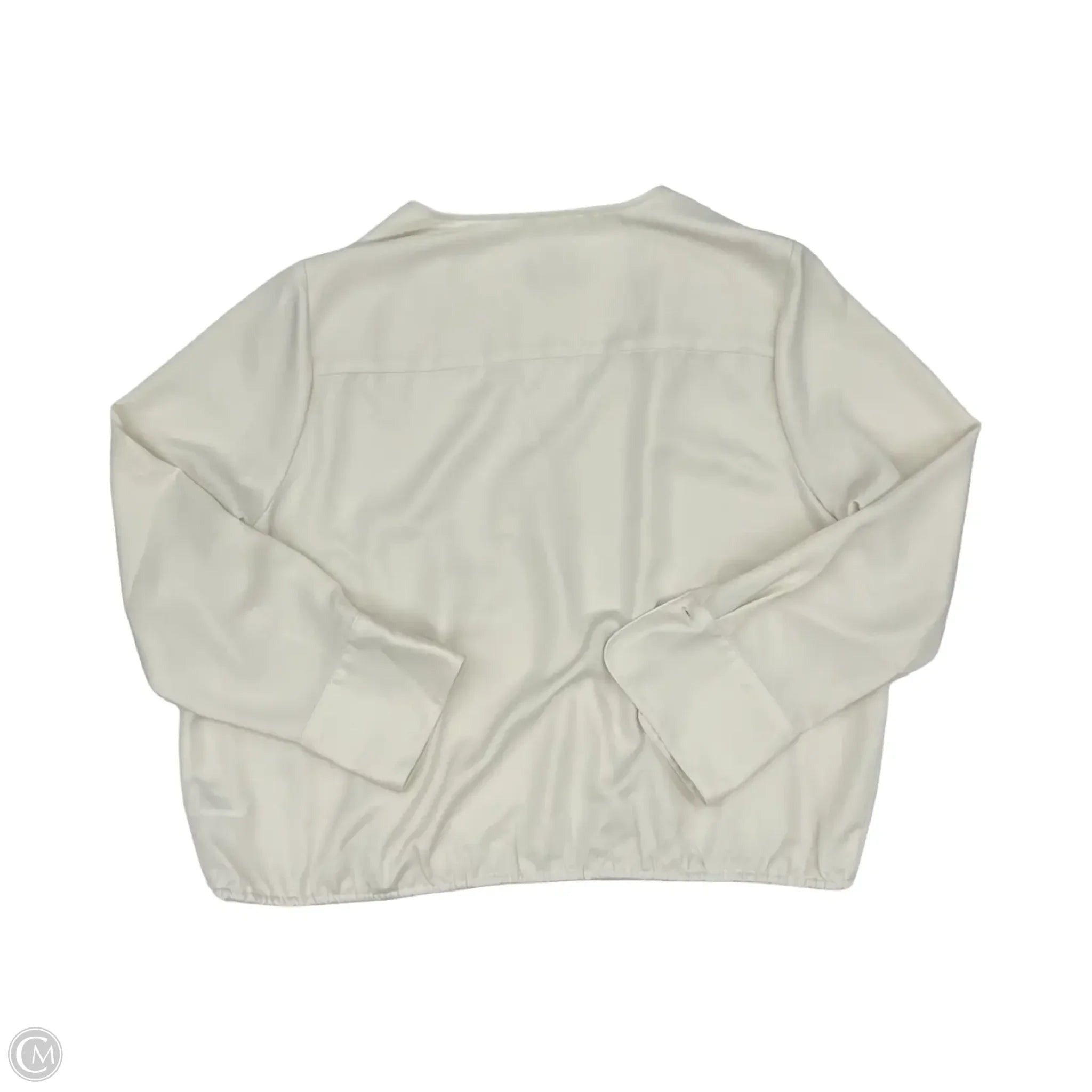 Blouse Long Sleeve By A New Day In Cream, Size: Xxl