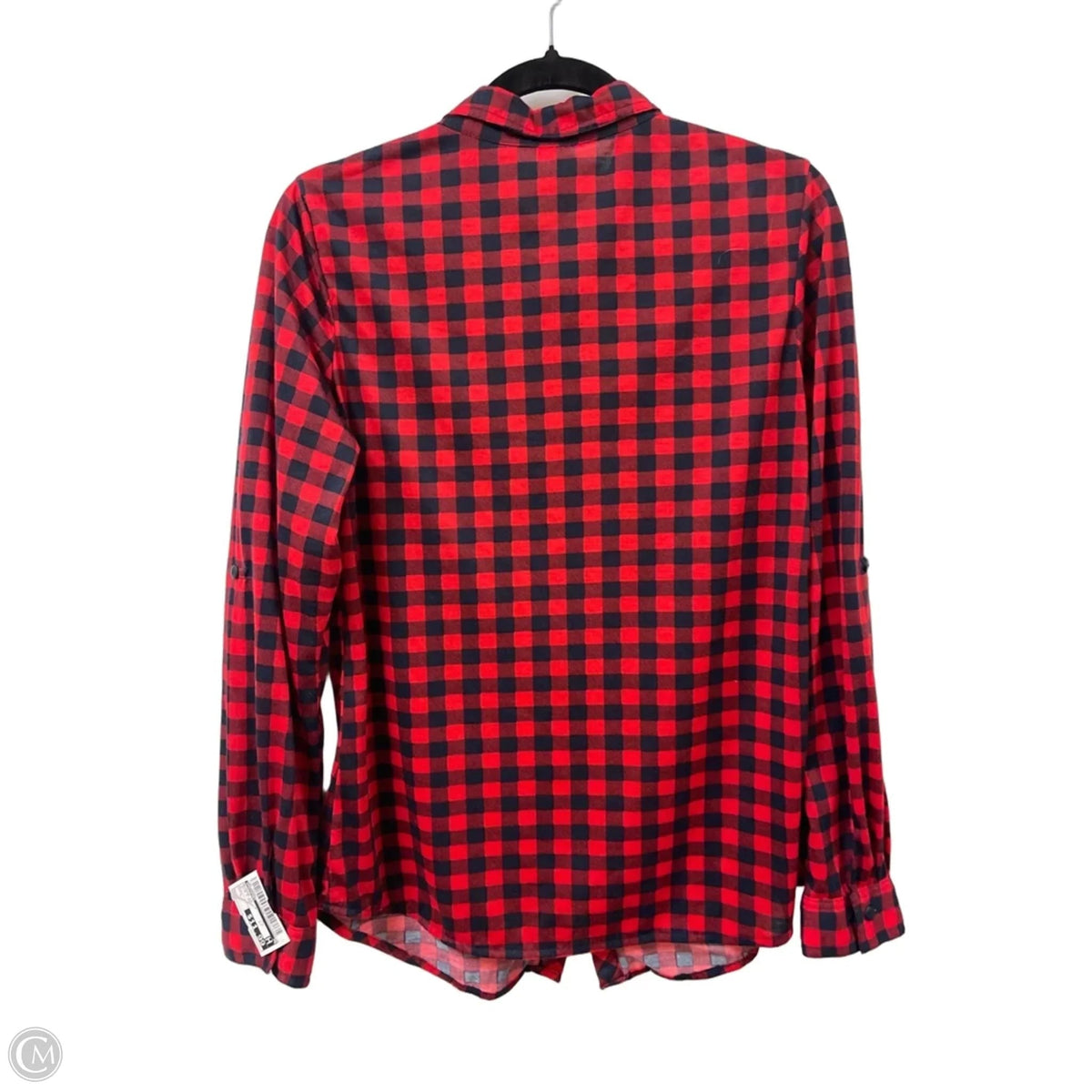 Blouse Long Sleeve By Passport In Blue & Red, Size: L